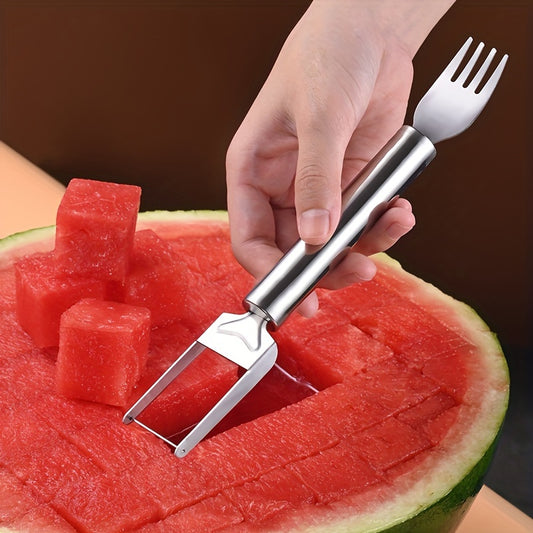 Stainless Steel Watermelon Slicer with Blade and Fork