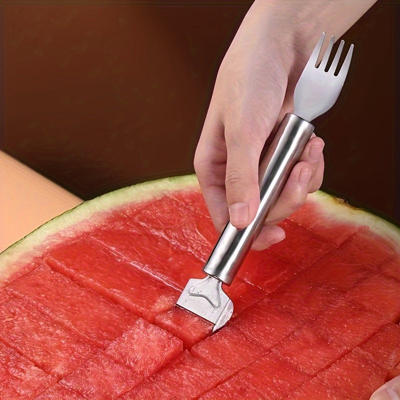 Stainless Steel Watermelon Slicer with Blade and Fork