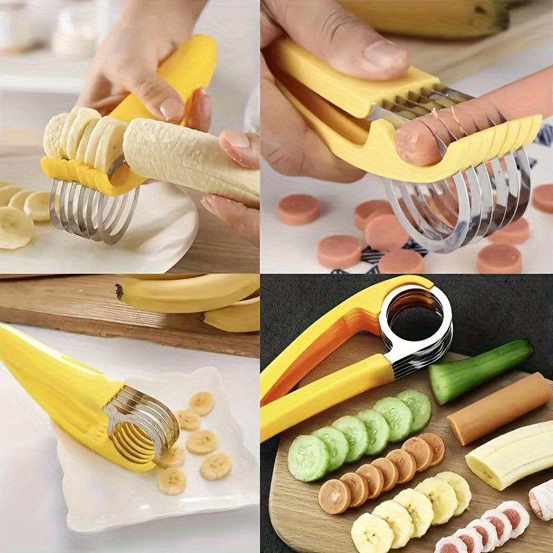 Stainless Steel Blade Banana / Cucumber Slicer Kitchen Gadget