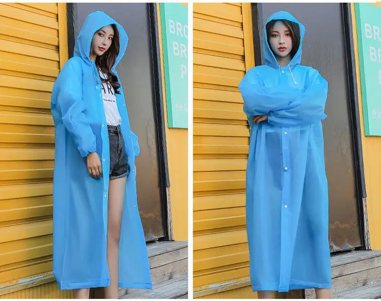 Blue Waterproof Raincoat