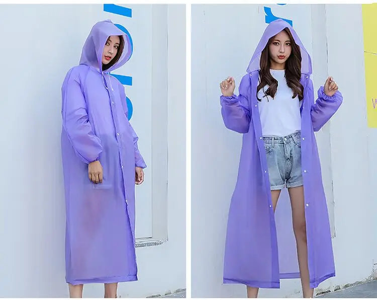 Purple Waterproof Raincoat