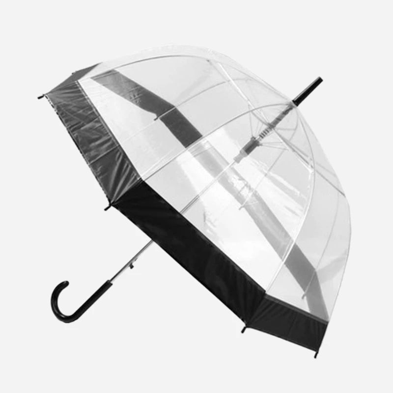 Transparent Long-handle Rain Umbrella