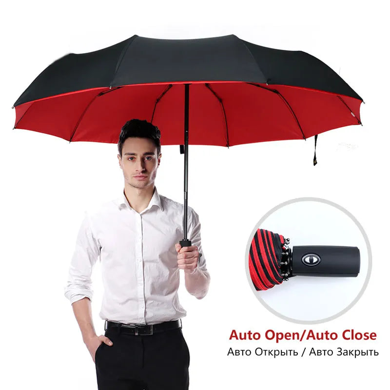 Windproof Double Layer Fully Automatic Resistant Umbrella