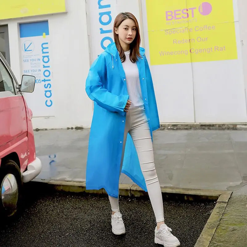 White Waterproof Raincoat