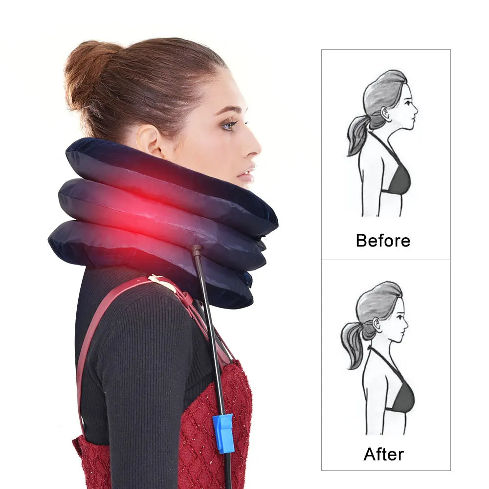 3 Layers Neck Massager Corrector Collar