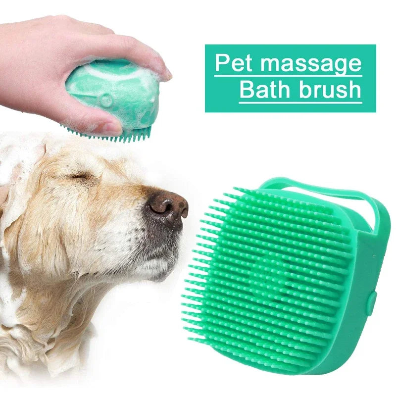 Pet Bathing Shampoo Brush