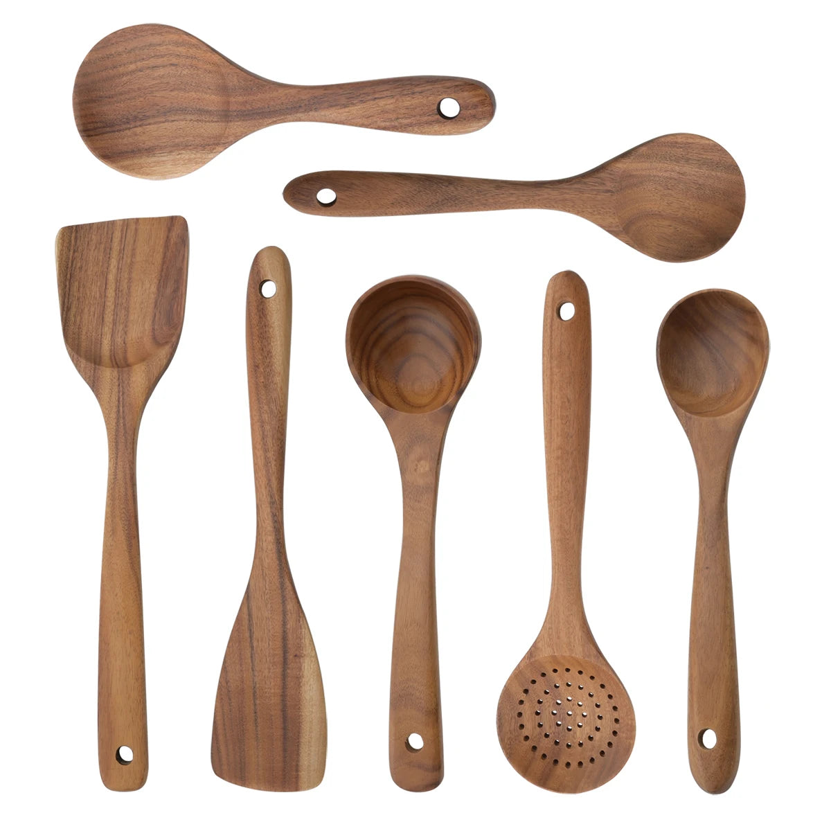 Natural Wood Cooking Utensil Set Spatula