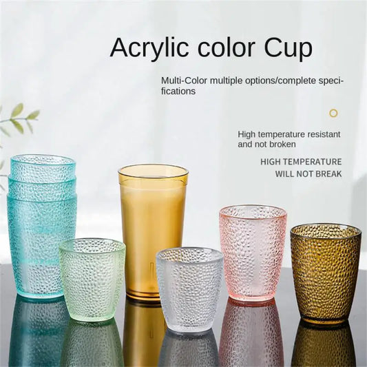 270ml Acrylic Plastic Transparent Color Water Cup