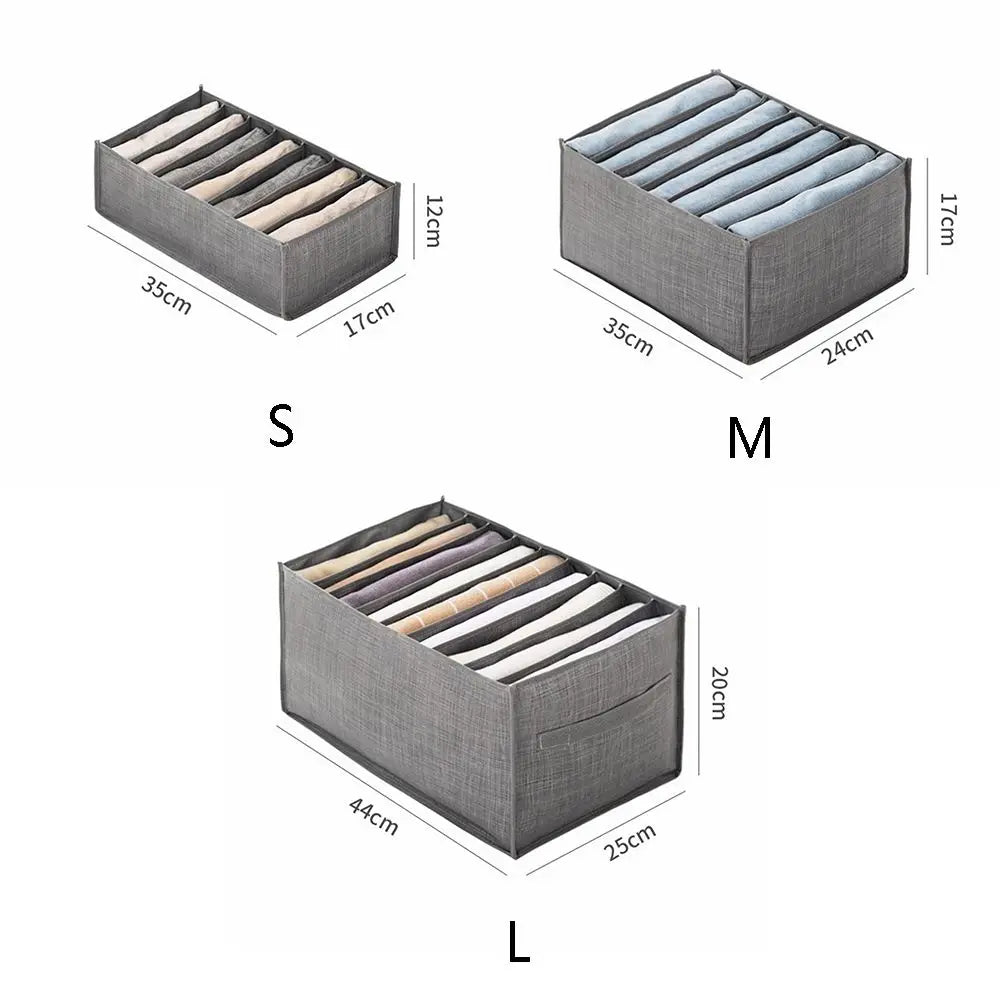 Praktische, faltbare, atmungsaktive Schubladenteiler-Jeans-Aufbewahrungsbox