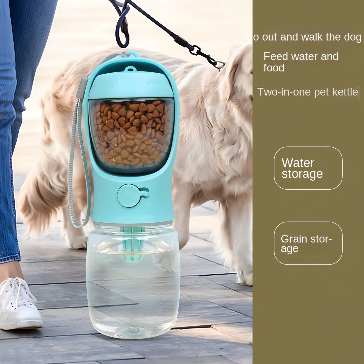 Portable Travel Pet water and food container