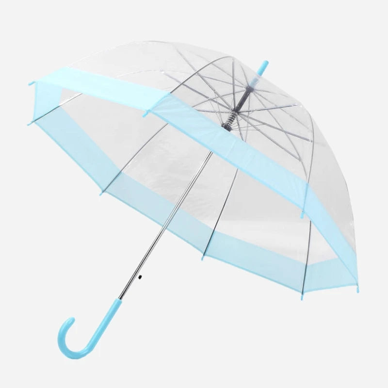 Transparent Long-handle Rain Umbrella